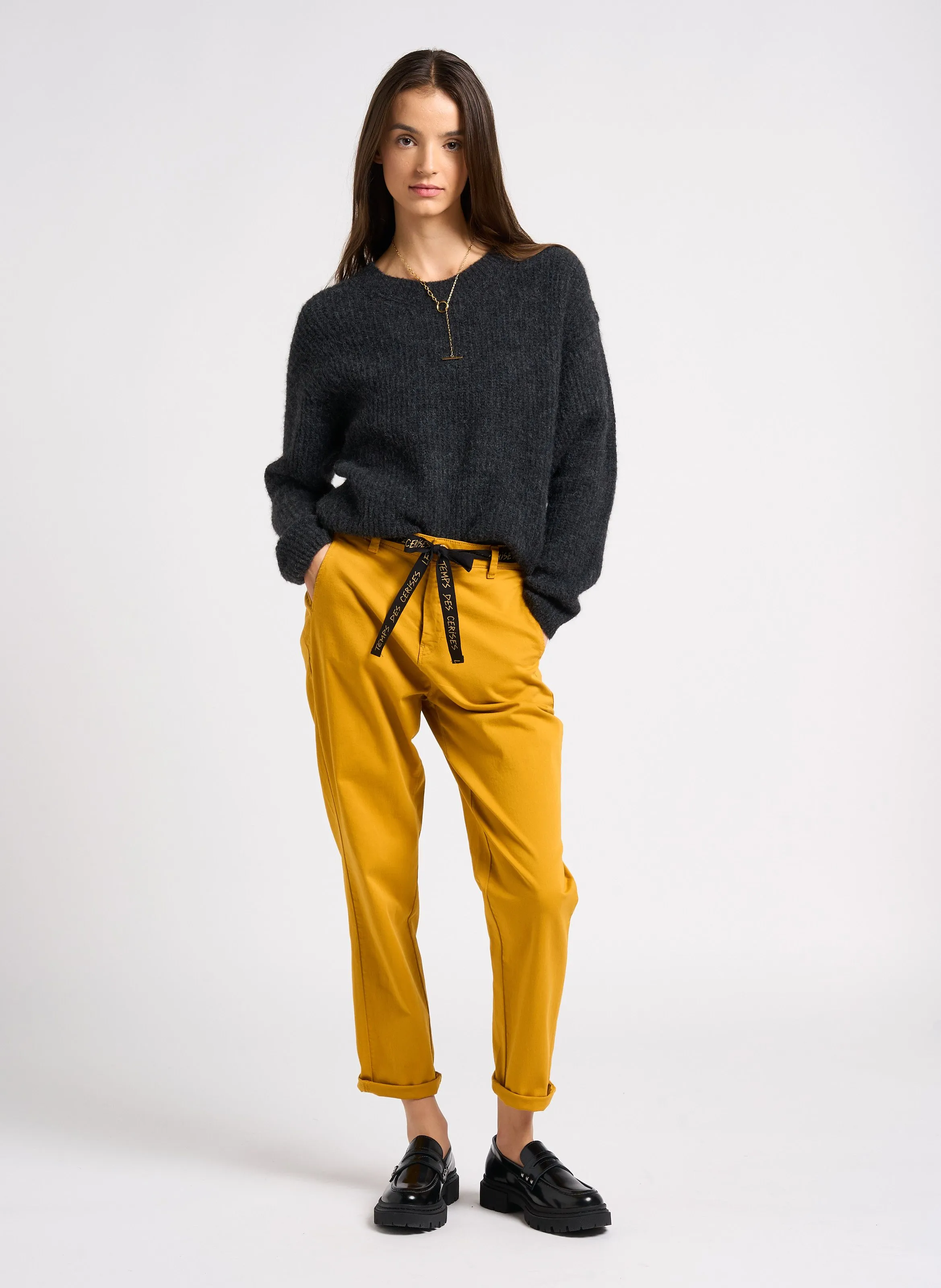 LE TEMPS DES CERISES ERLE  PANTALóN CHINO DE MEZCLA DE ALGODóN EN MULTICOLOR