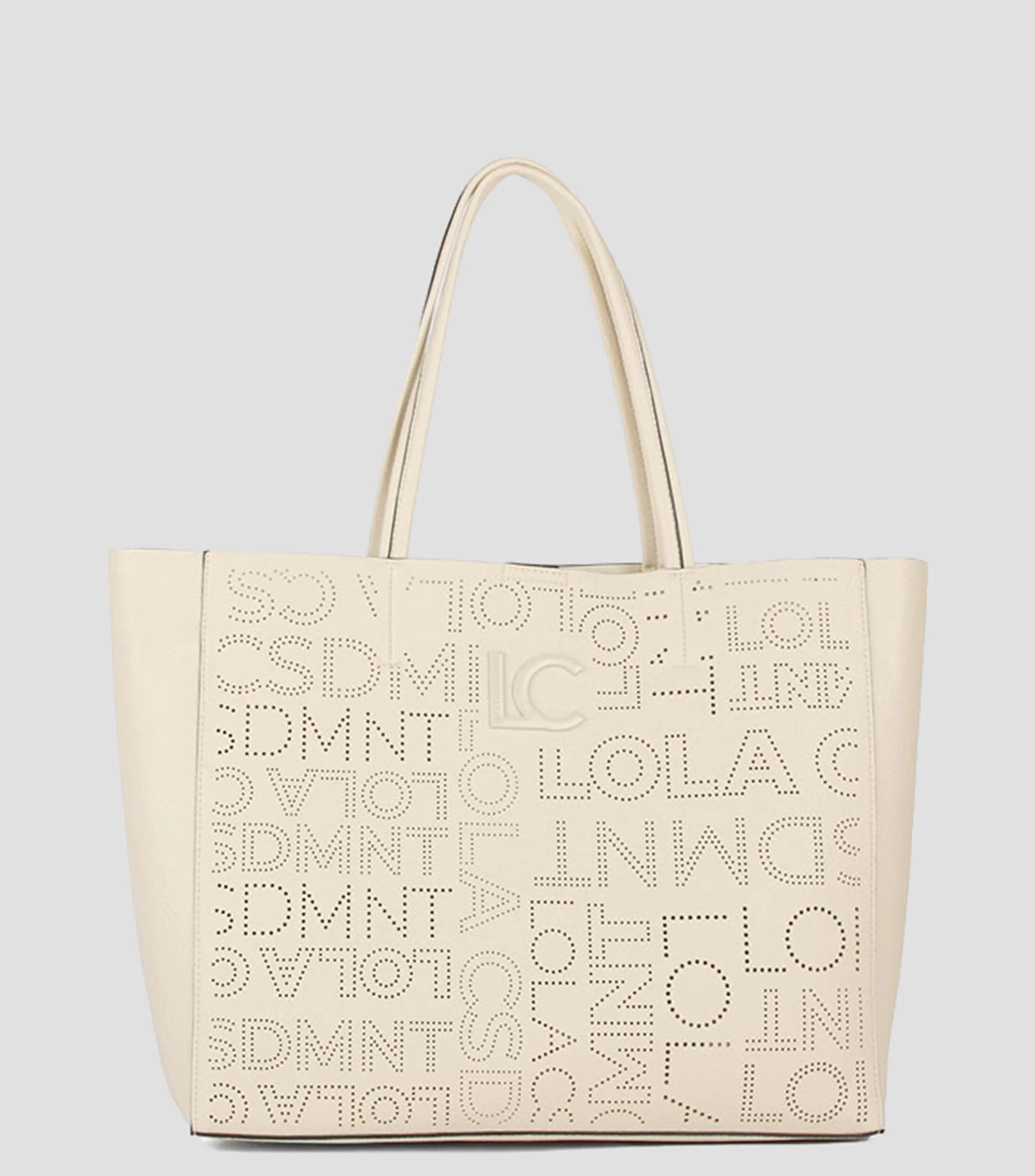 Lola Casademunt Bolso tote crudo troquelado Mujer