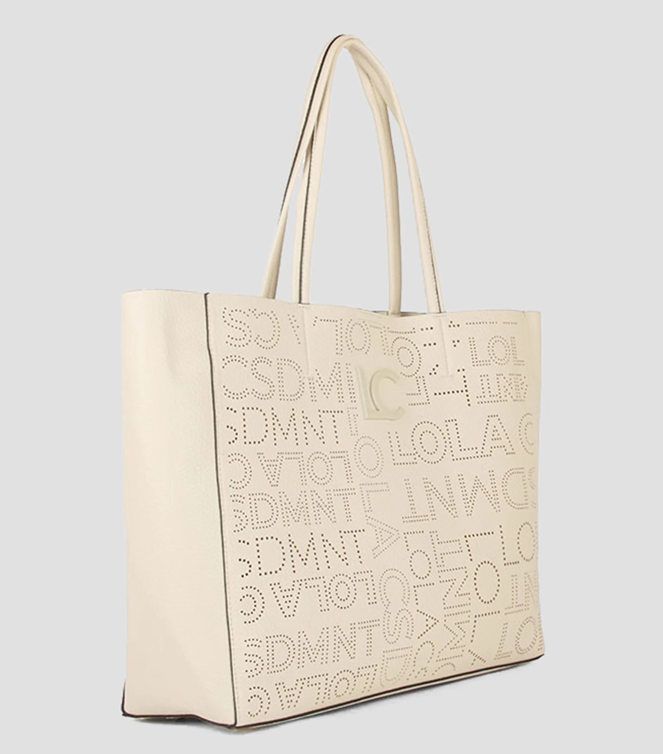 Lola Casademunt Bolso tote crudo troquelado Mujer