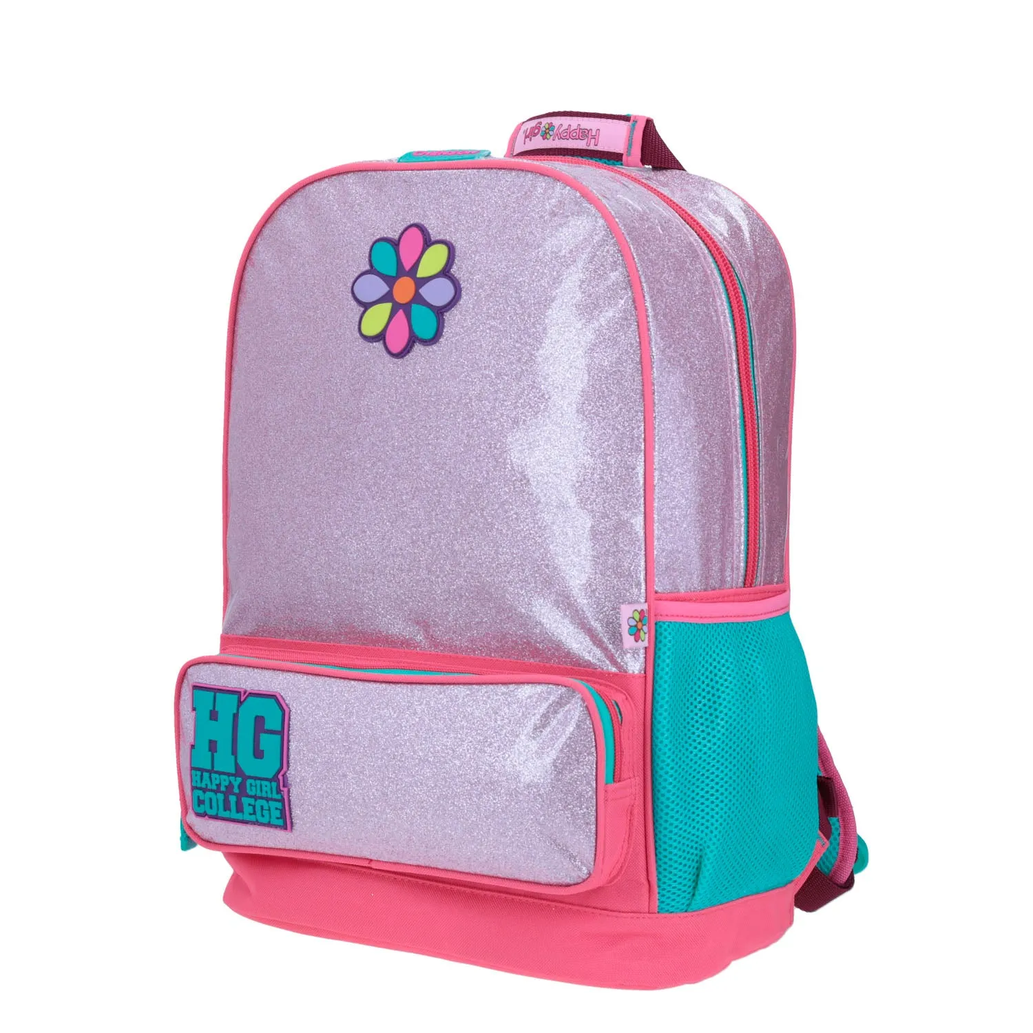 Mochila Chenson Glitter Rosa Happy Girl Con Porta Tablet