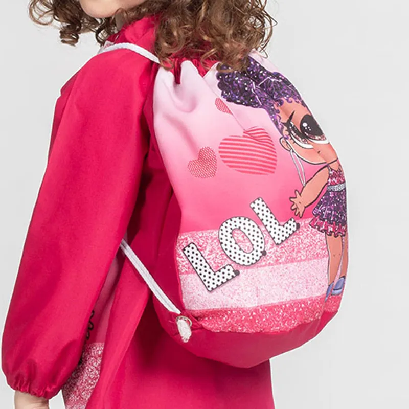 MOCHILA ESCOLAR FUCSIA L.O.L.  GARY'S