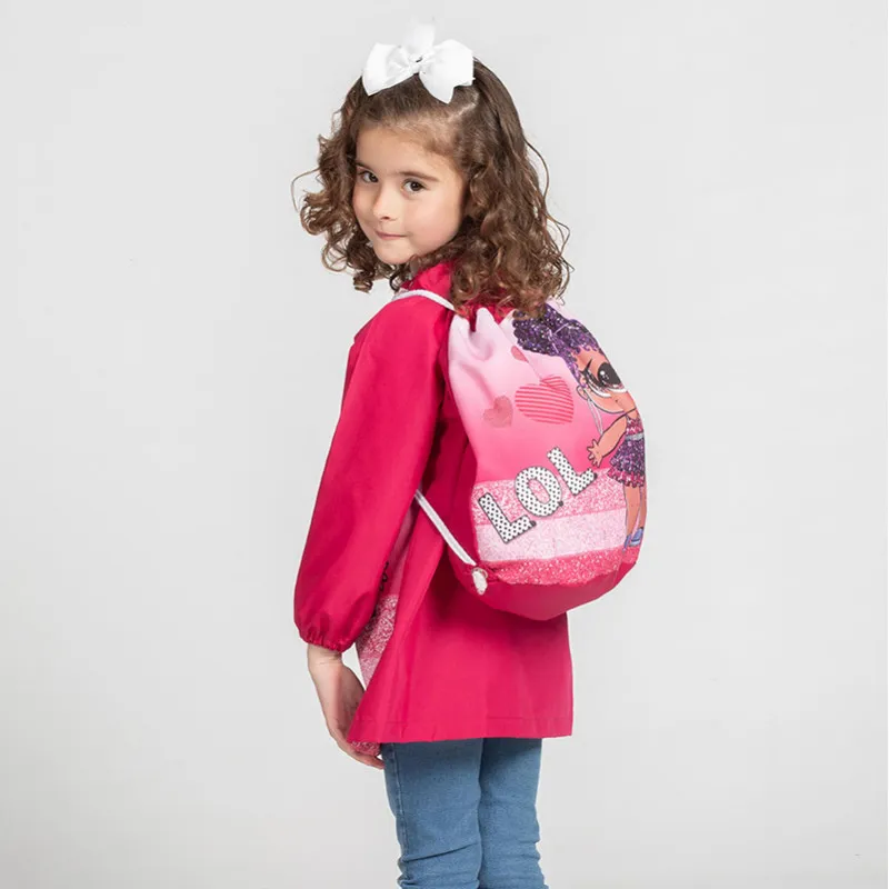 MOCHILA ESCOLAR FUCSIA L.O.L.  GARY'S