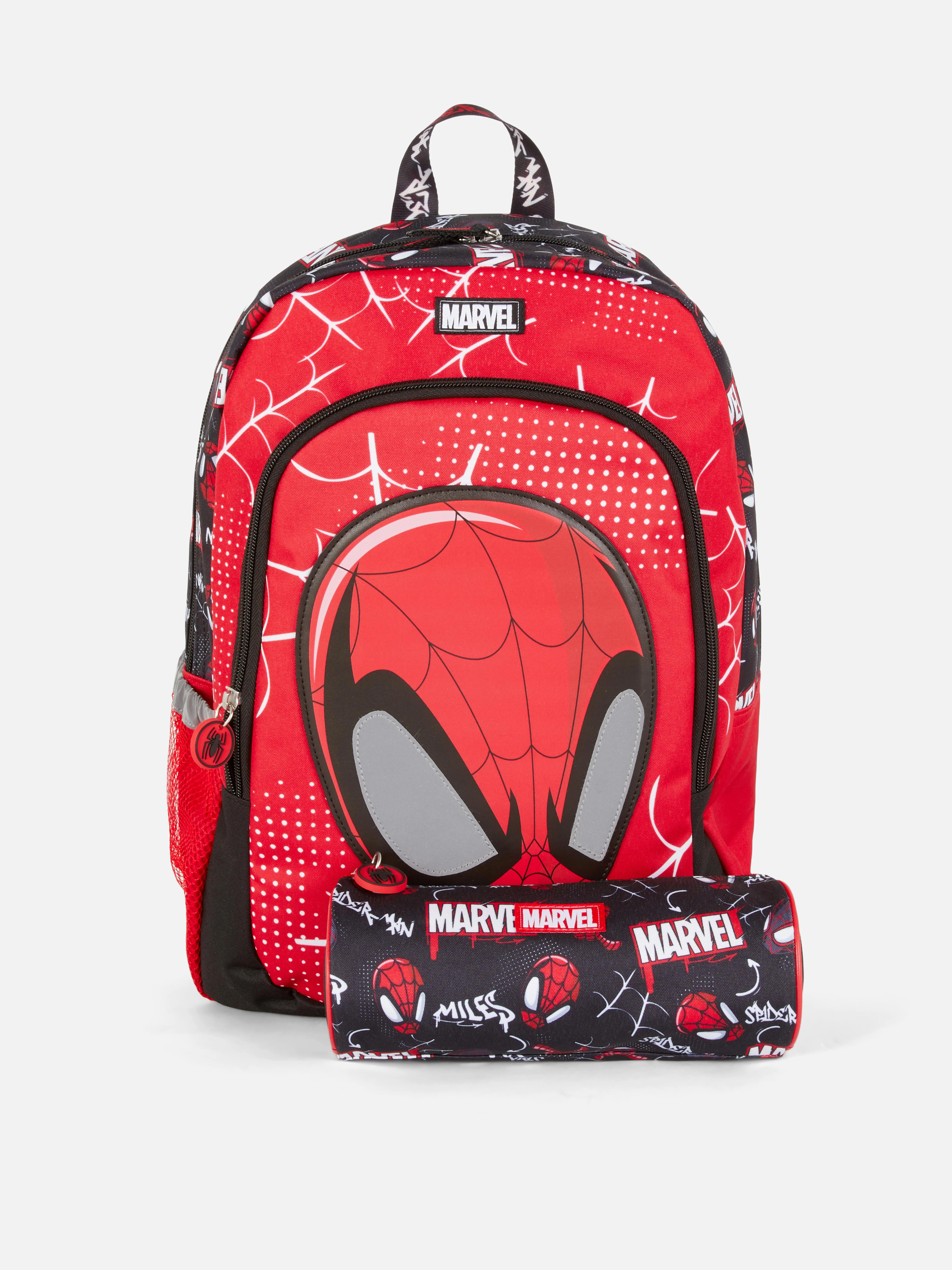 MOCHILA ESCOLAR Y ESTUCHE DE SPIDERMAN DE MARVEL