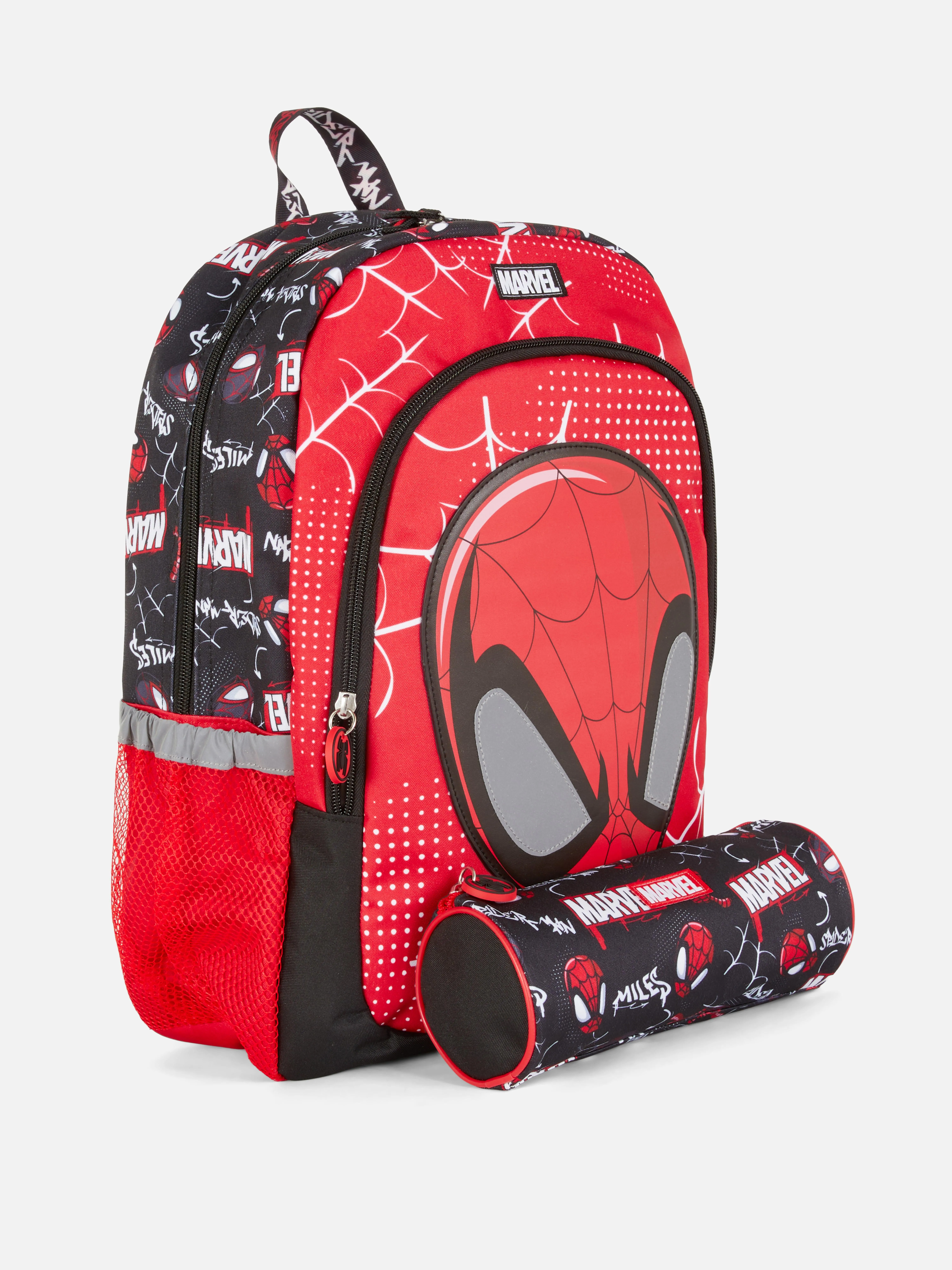 MOCHILA ESCOLAR Y ESTUCHE DE SPIDERMAN DE MARVEL