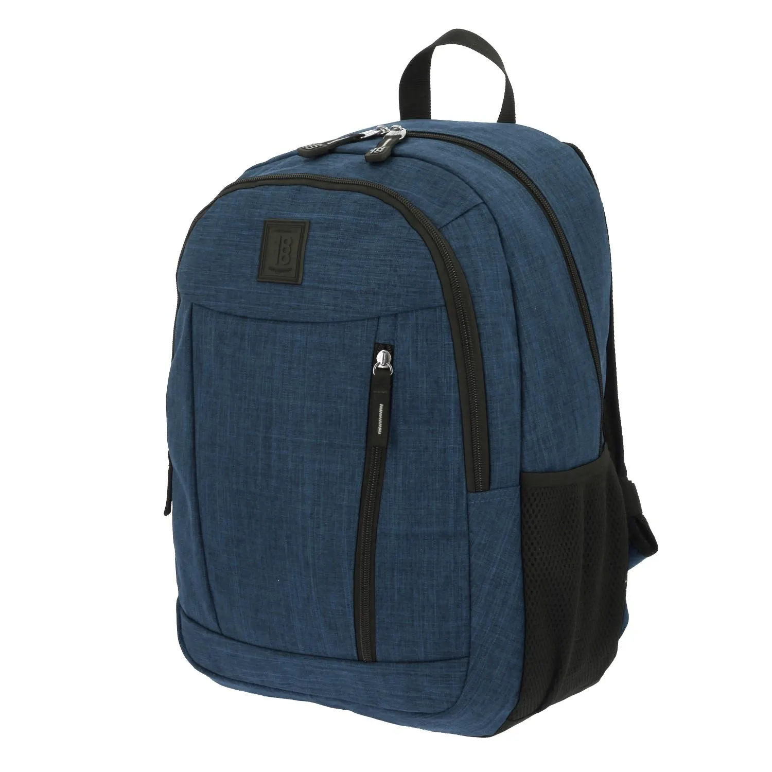 Mochila Grande 1818 Unisex Hop Azul Con Porta Laptop De Hasta 15.