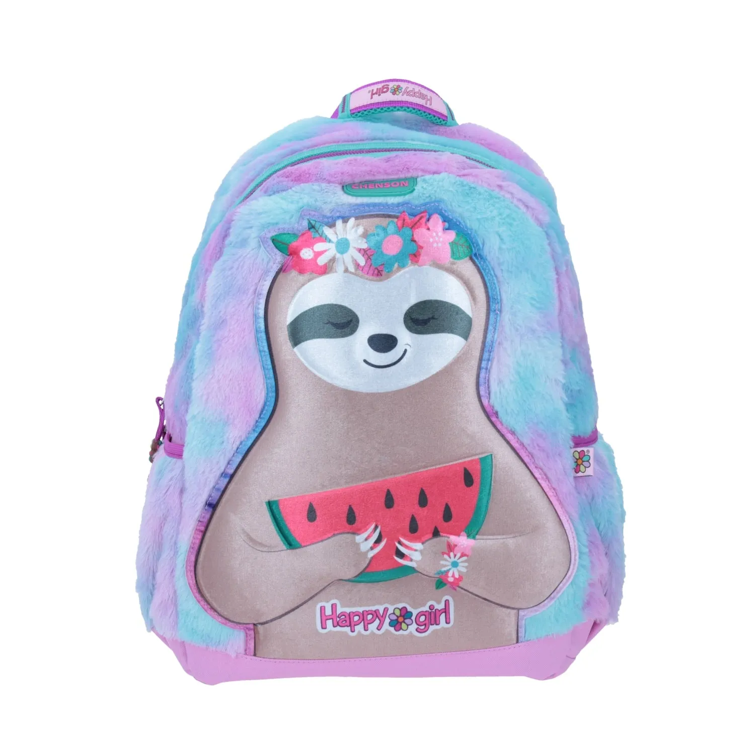 Mochila Grande Chenson Perezoso Peluche Happy Girl Loty