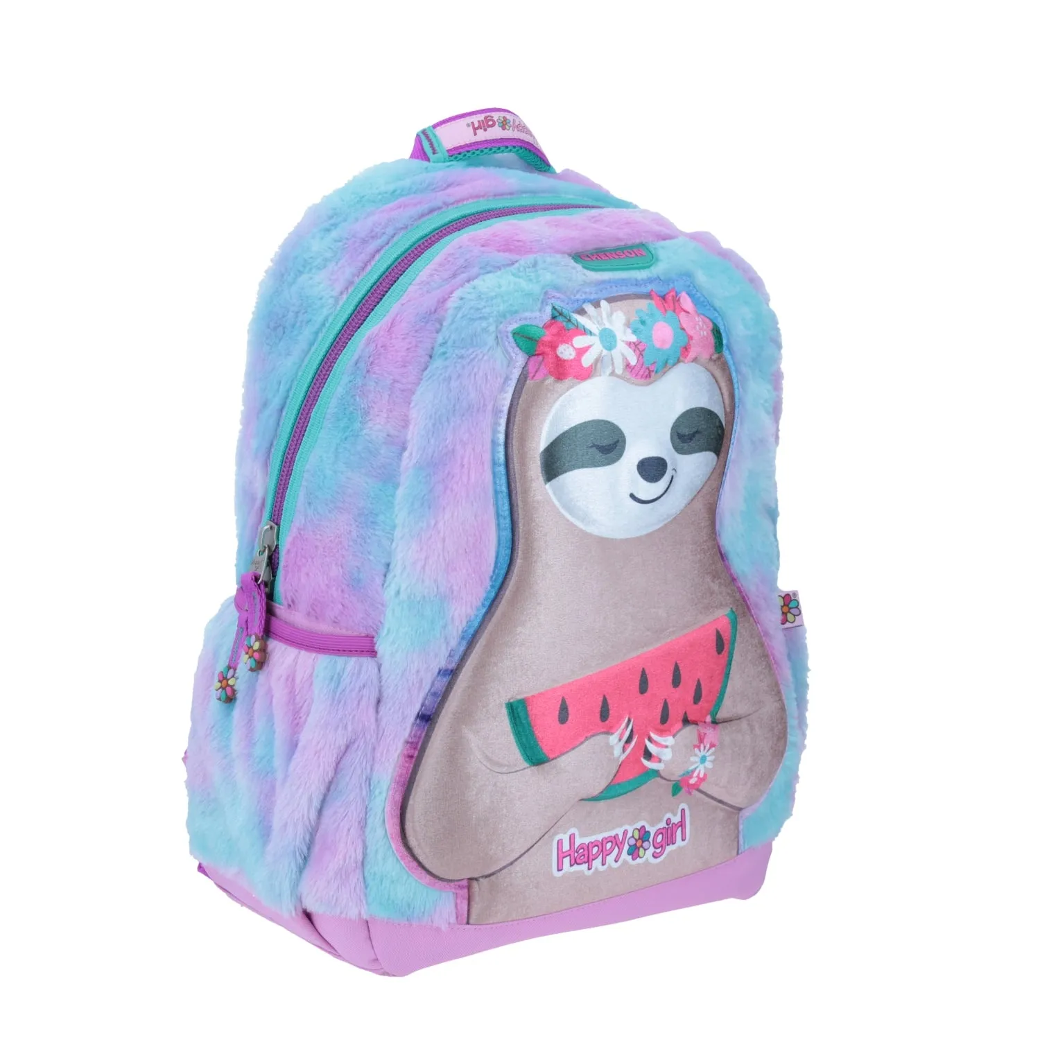 Mochila Grande Chenson Perezoso Peluche Happy Girl Loty
