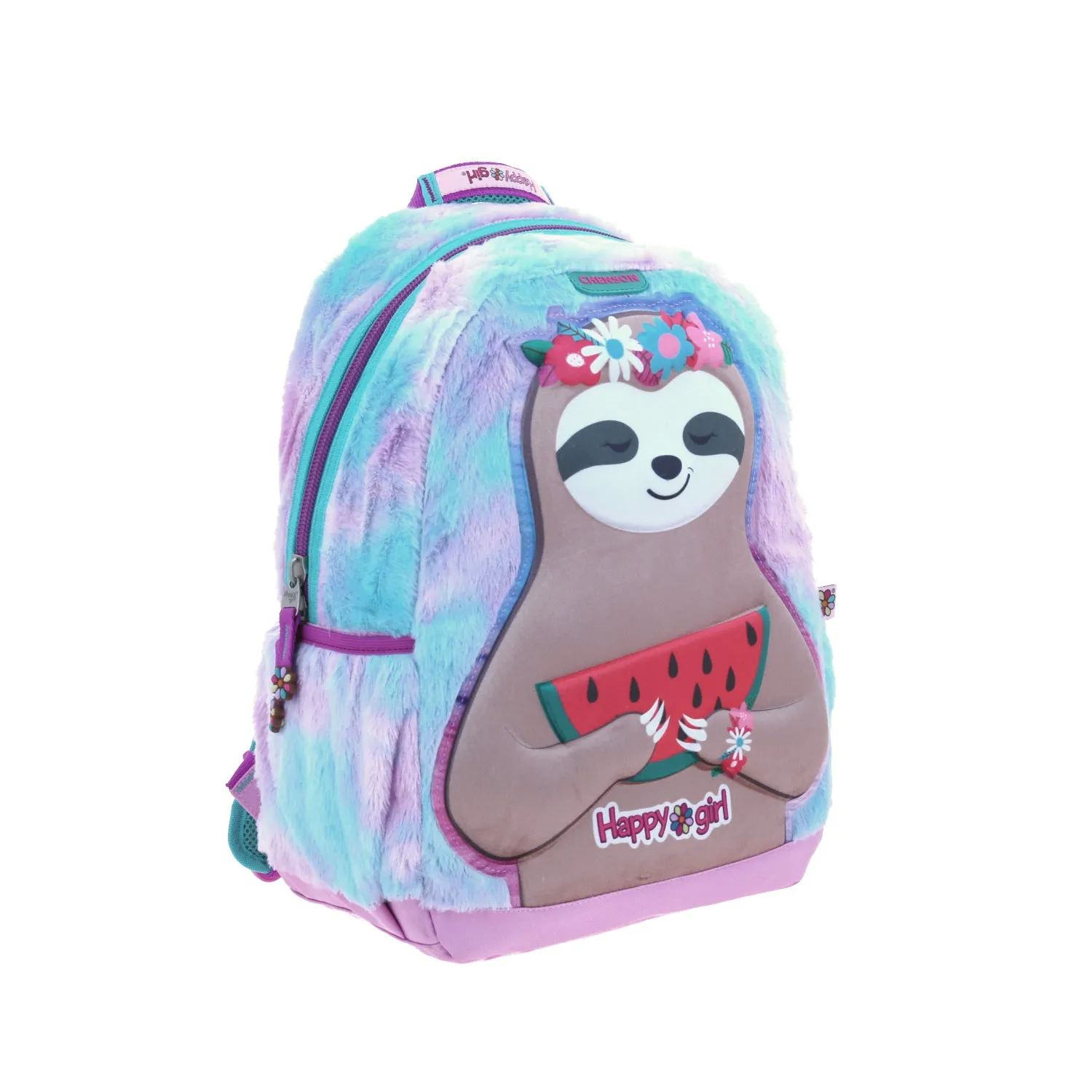 Mochila Grande Chenson Perezoso Peluche Happy Girl Loty