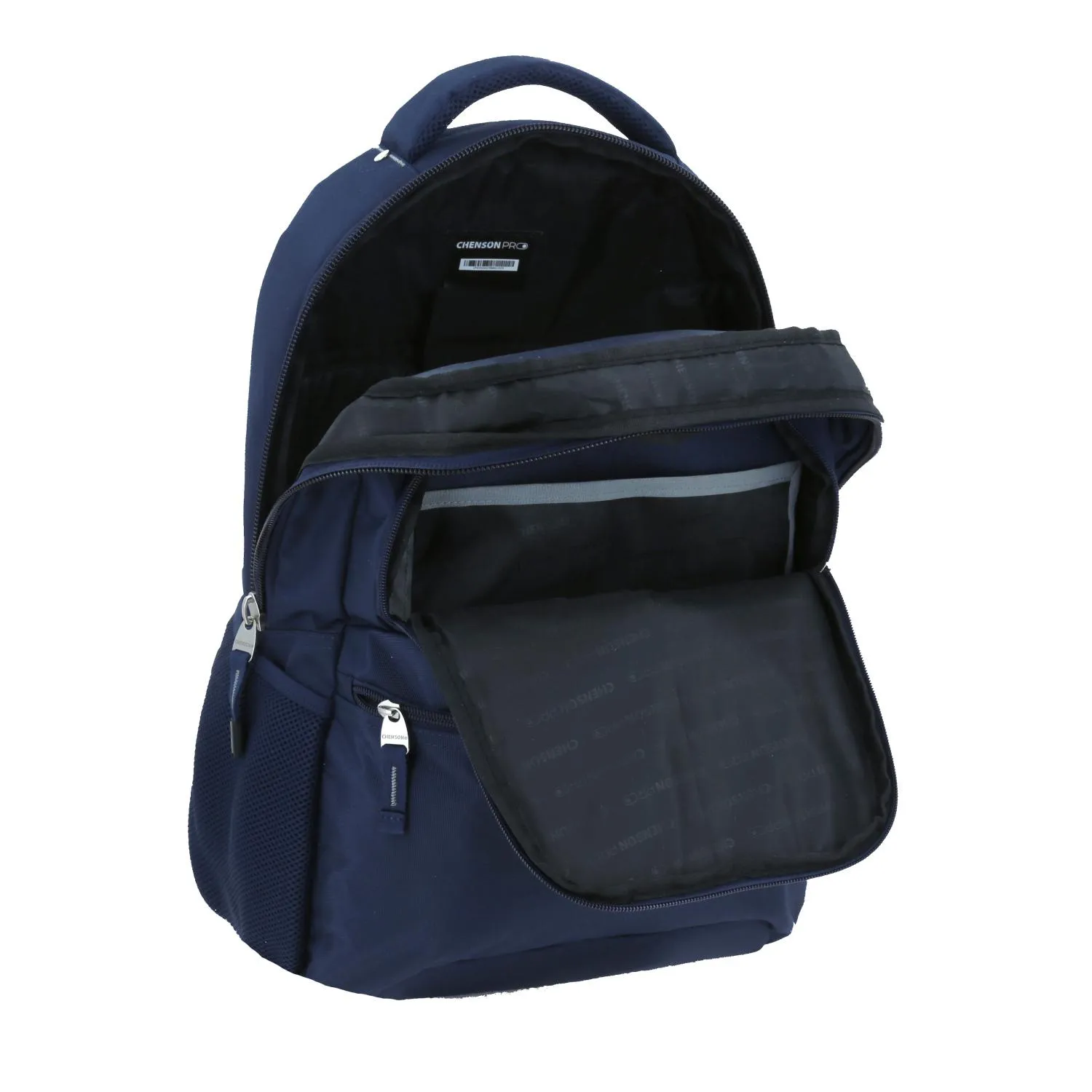 Mochila Grande Chenson Pro Para Hombre Merlot Azul Con Porta Laptop De Hasta 15.