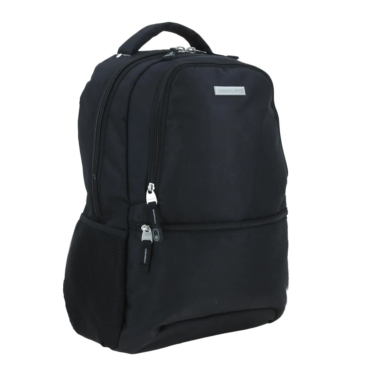 Mochila Grande Chenson Pro Para Hombre Merlot Negro Con Porta Laptop De Hasta 15.