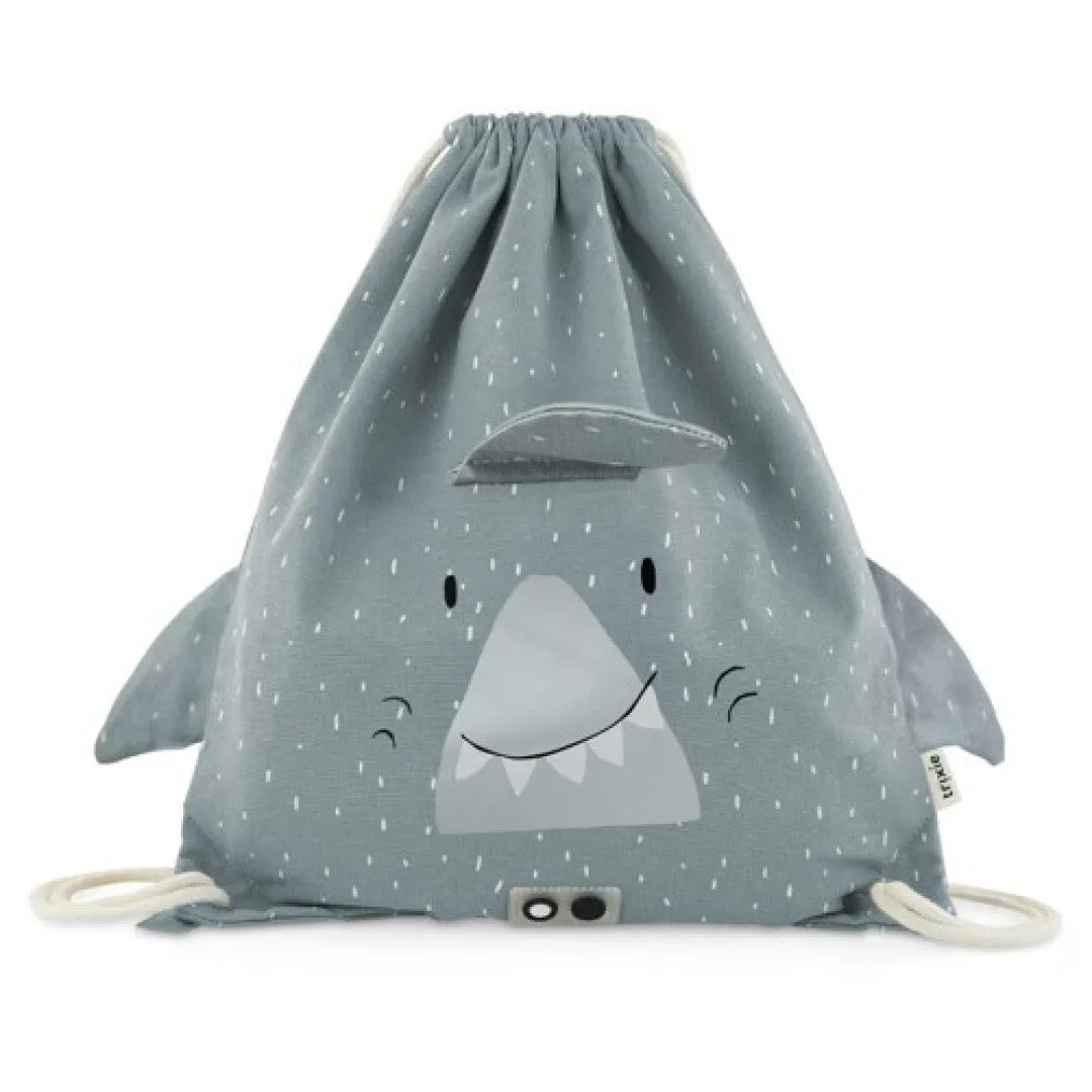 Mochila Saquito de Tela Shark · Trixie