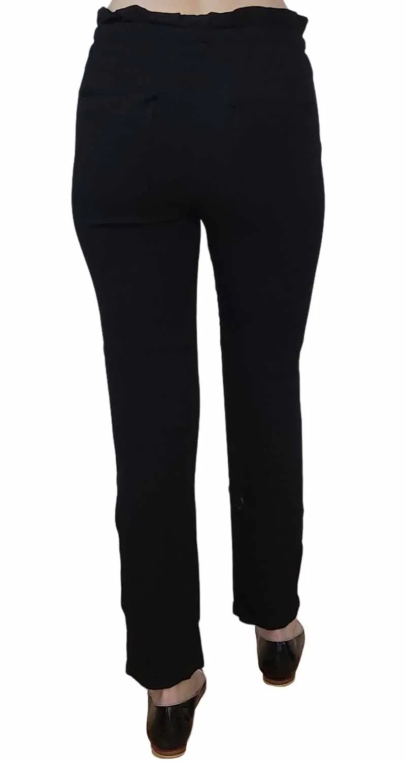 MONROW Pantalón Básico Negro