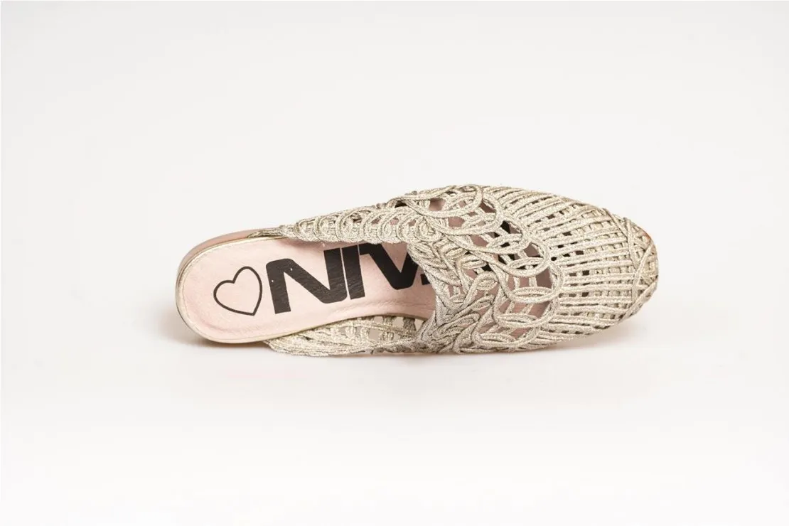 Mule Brocado Calado 14372305 Nival