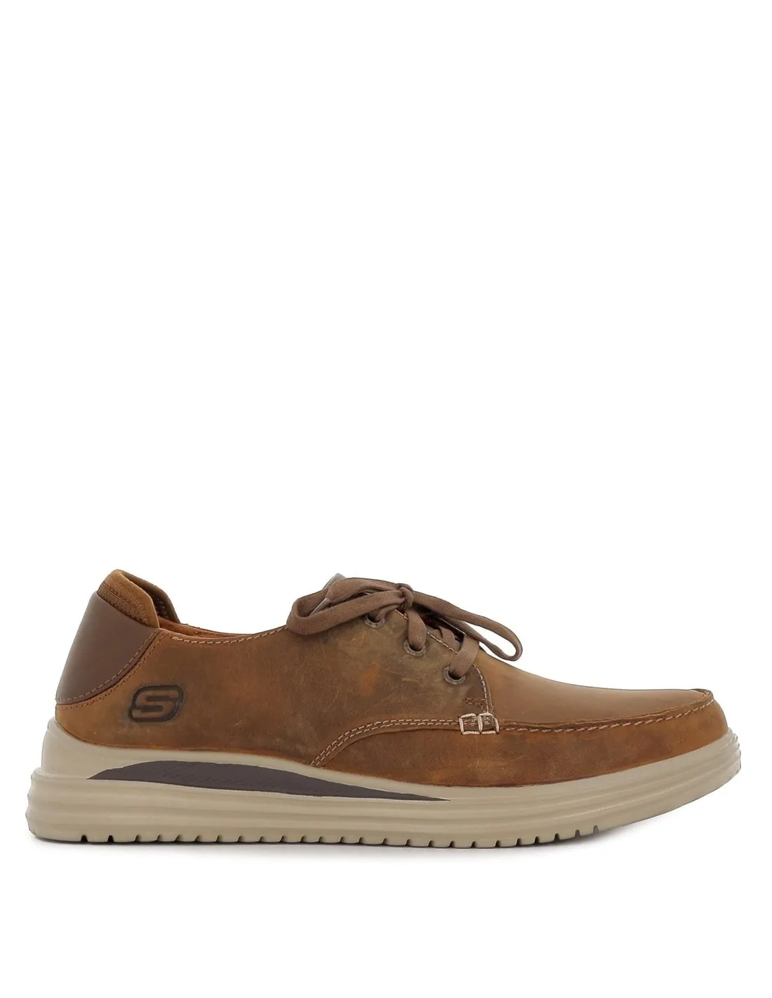 Nauticos hombre cordones marrón Skechers