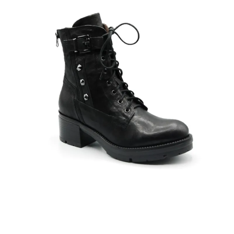 NERO GIARDINI 909621 Negro. Botín cremallera cordones