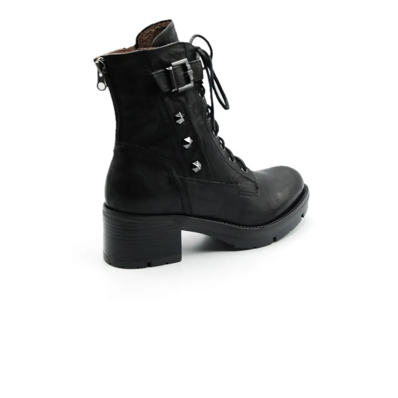 NERO GIARDINI 909621 Negro. Botín cremallera cordones