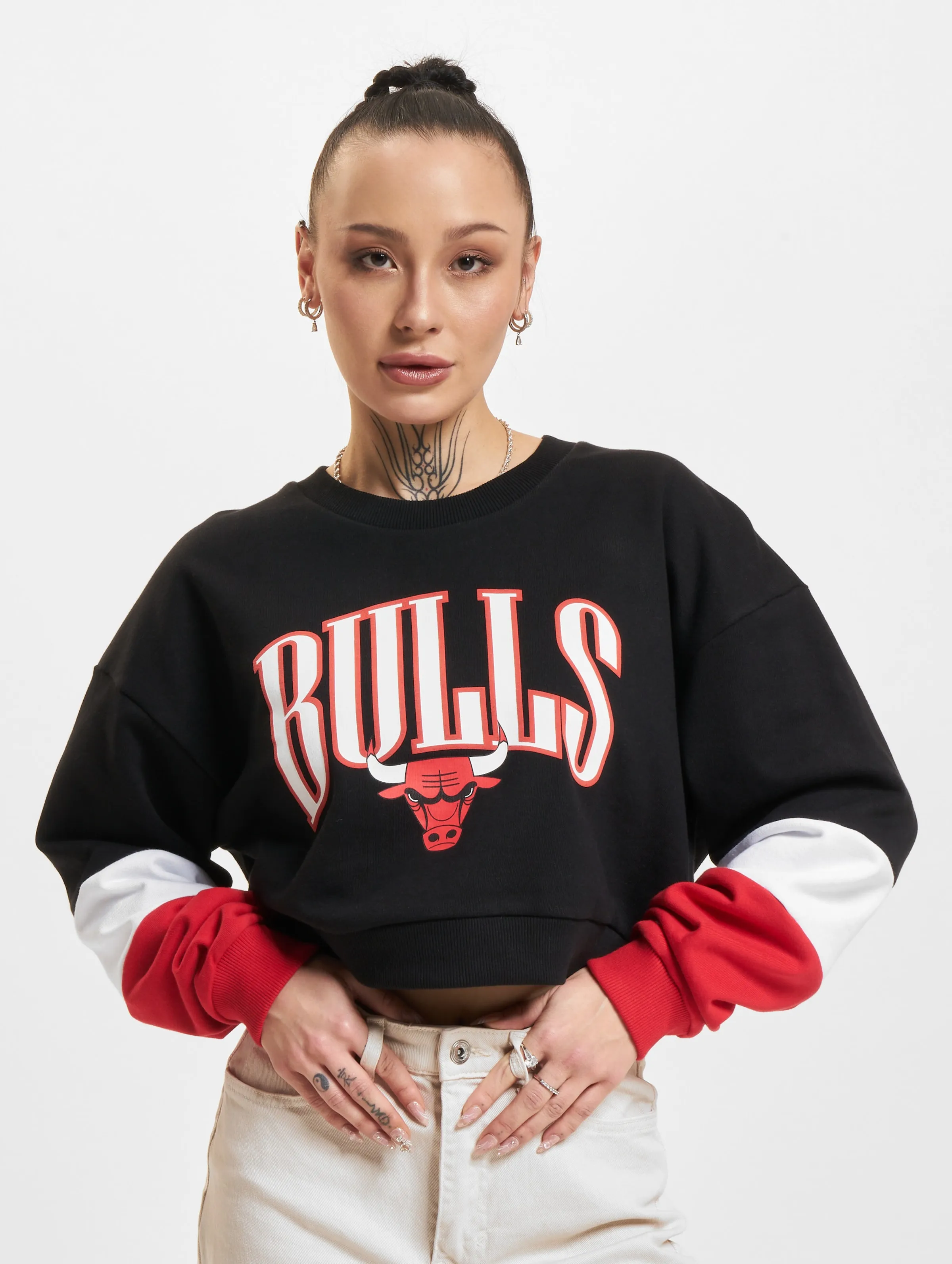 New Era NBA Colour Block Crew Chicago Bulls