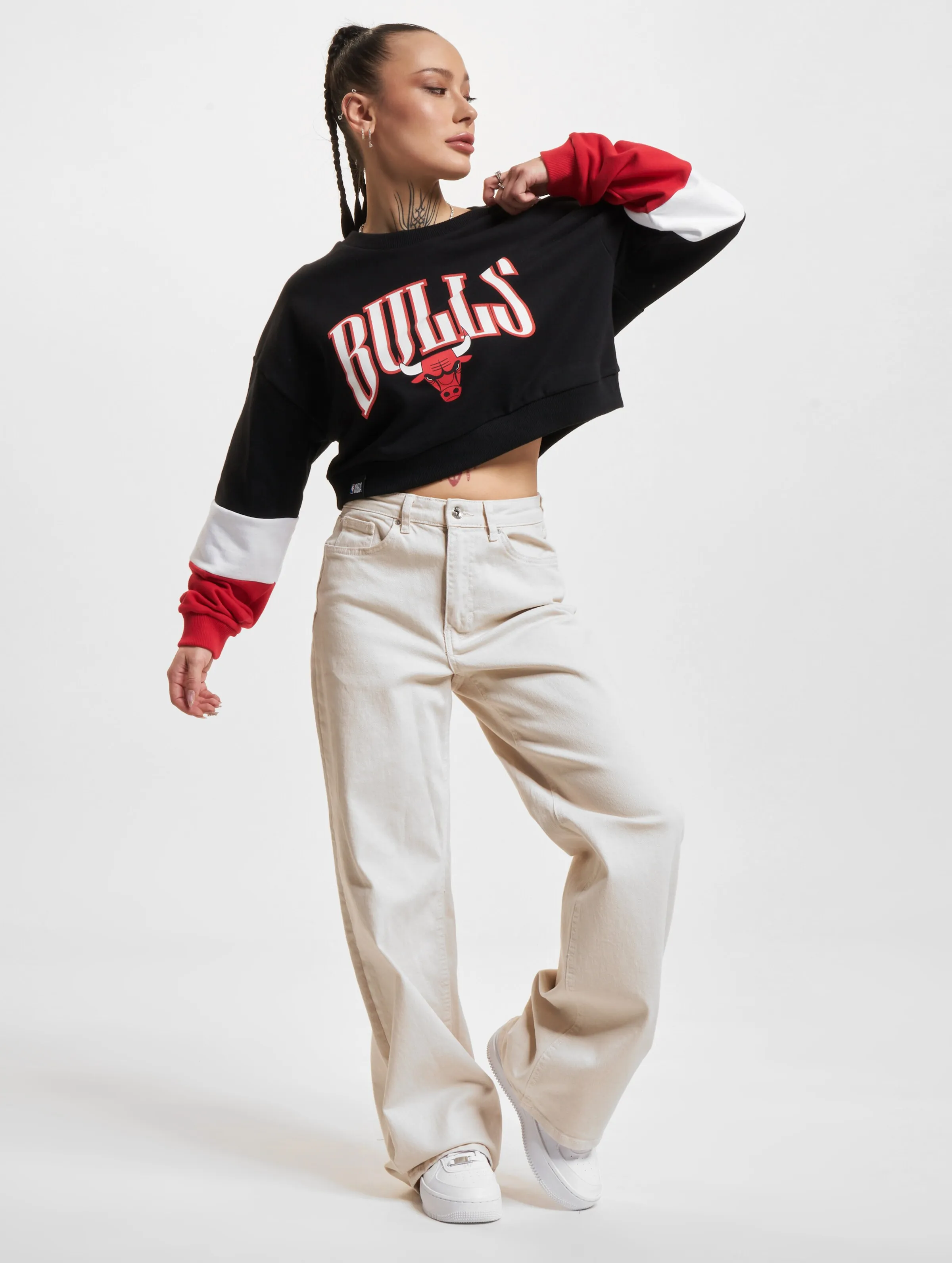 New Era NBA Colour Block Crew Chicago Bulls