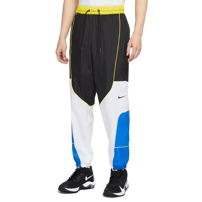 NIKE THROWBACK MEN'S BASKETBALL PANTS "BLACKMUILTICOLOR"