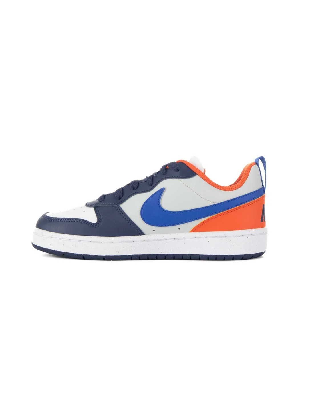 NIKE  ZAPATILLAS AZUL MARINO, GRIS Y NARANJA COURT BOROUGH LOW RECRAFT (GS) DV5456 401 NIñO/A