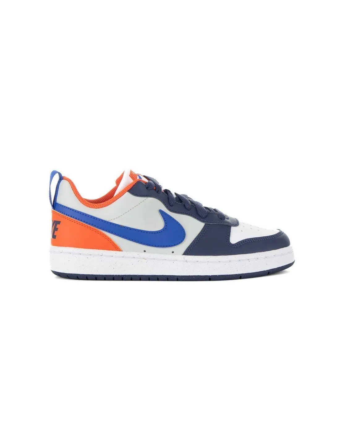 NIKE  ZAPATILLAS AZUL MARINO, GRIS Y NARANJA COURT BOROUGH LOW RECRAFT (GS) DV5456 401 NIñO/A