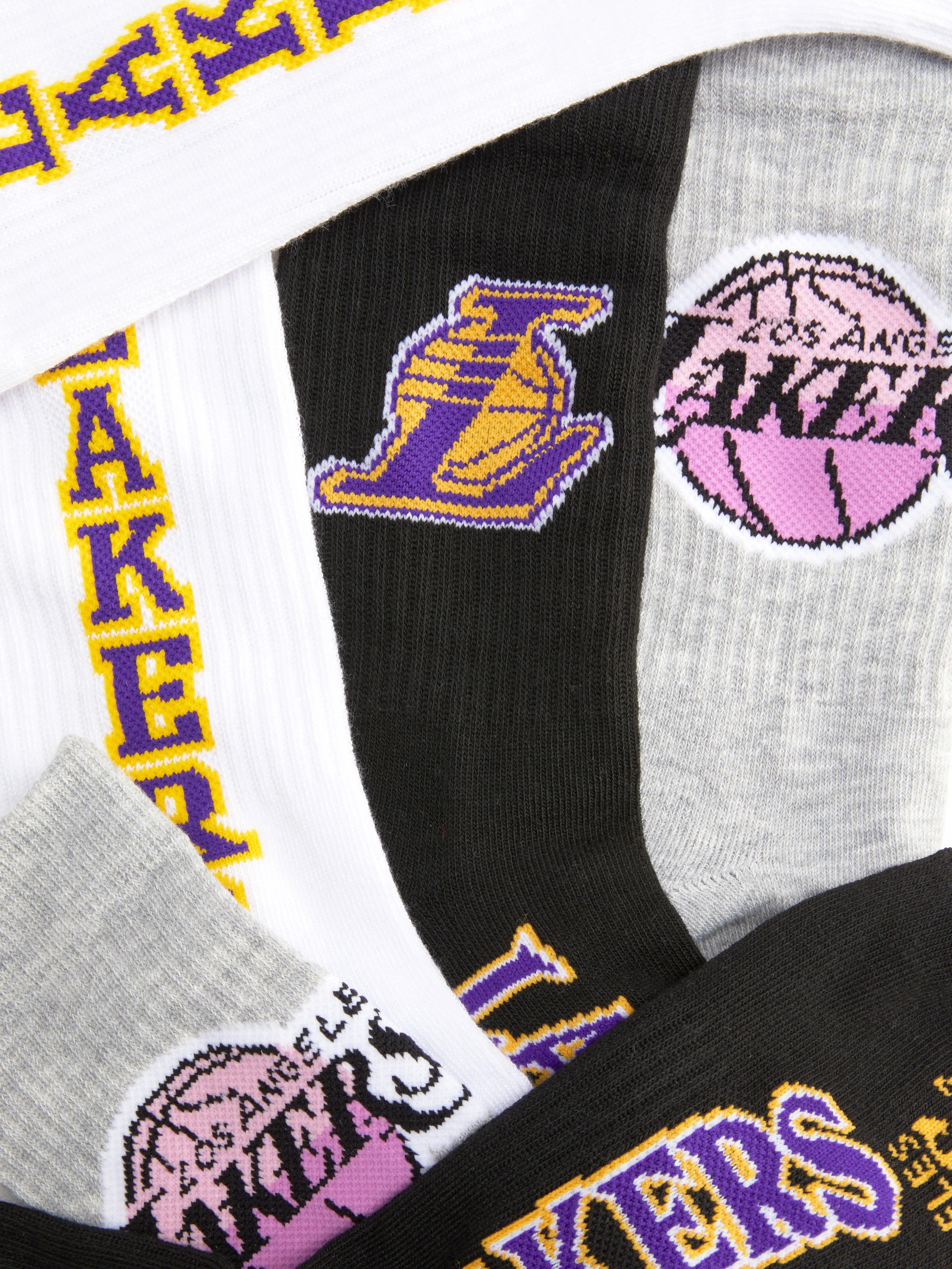 Pack de 3 calcetines altos de Los Angeles Lakers