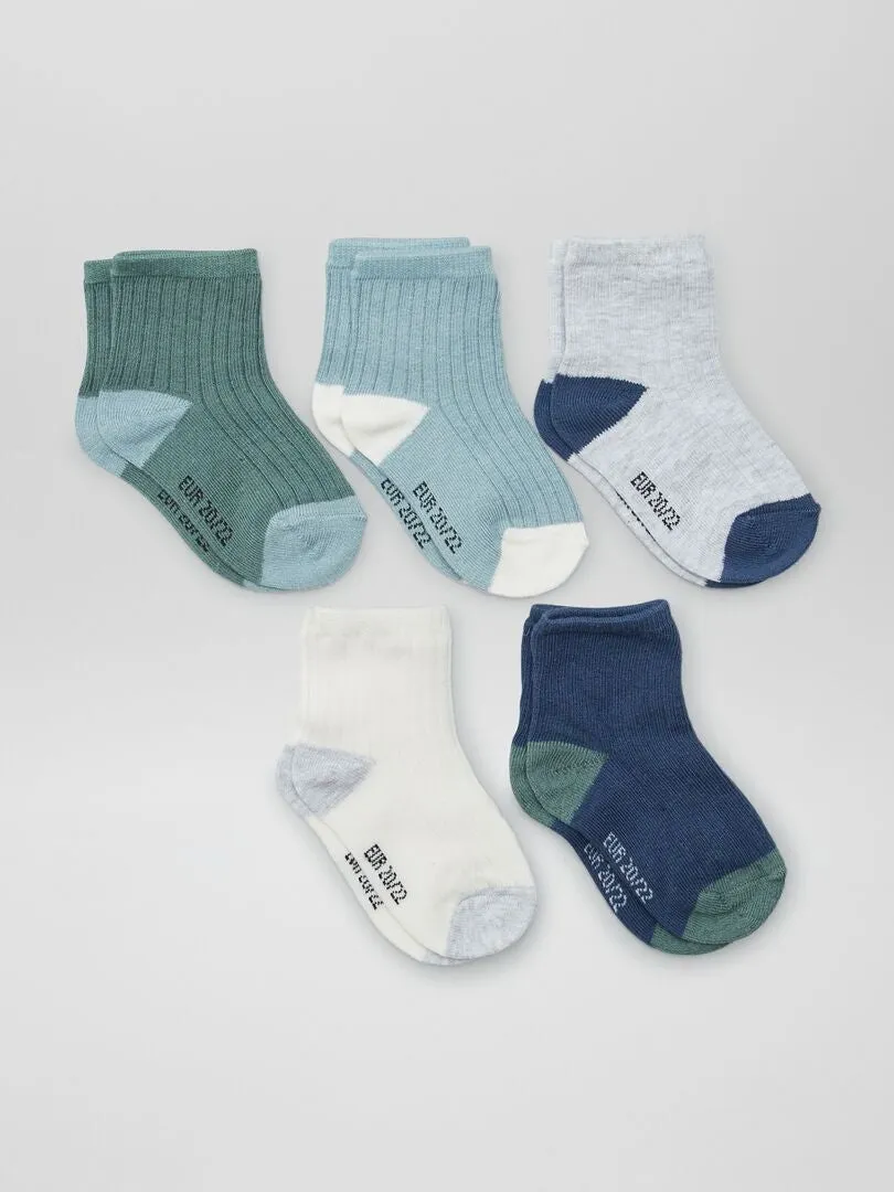 PACK DE 5 PARES DE CALCETINES  GRIS
