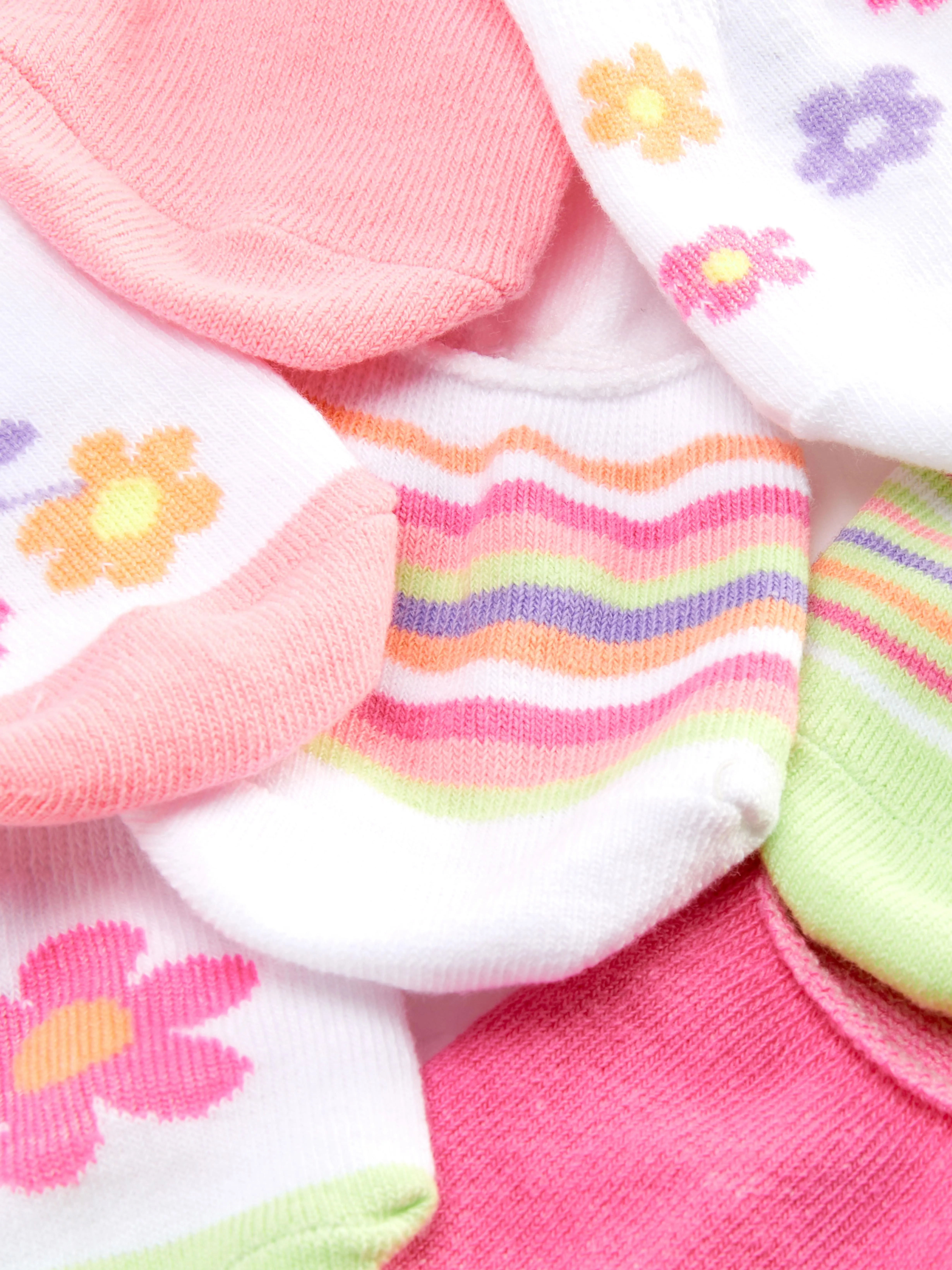 Pack de 7 calcetines florales surtidos invisibles