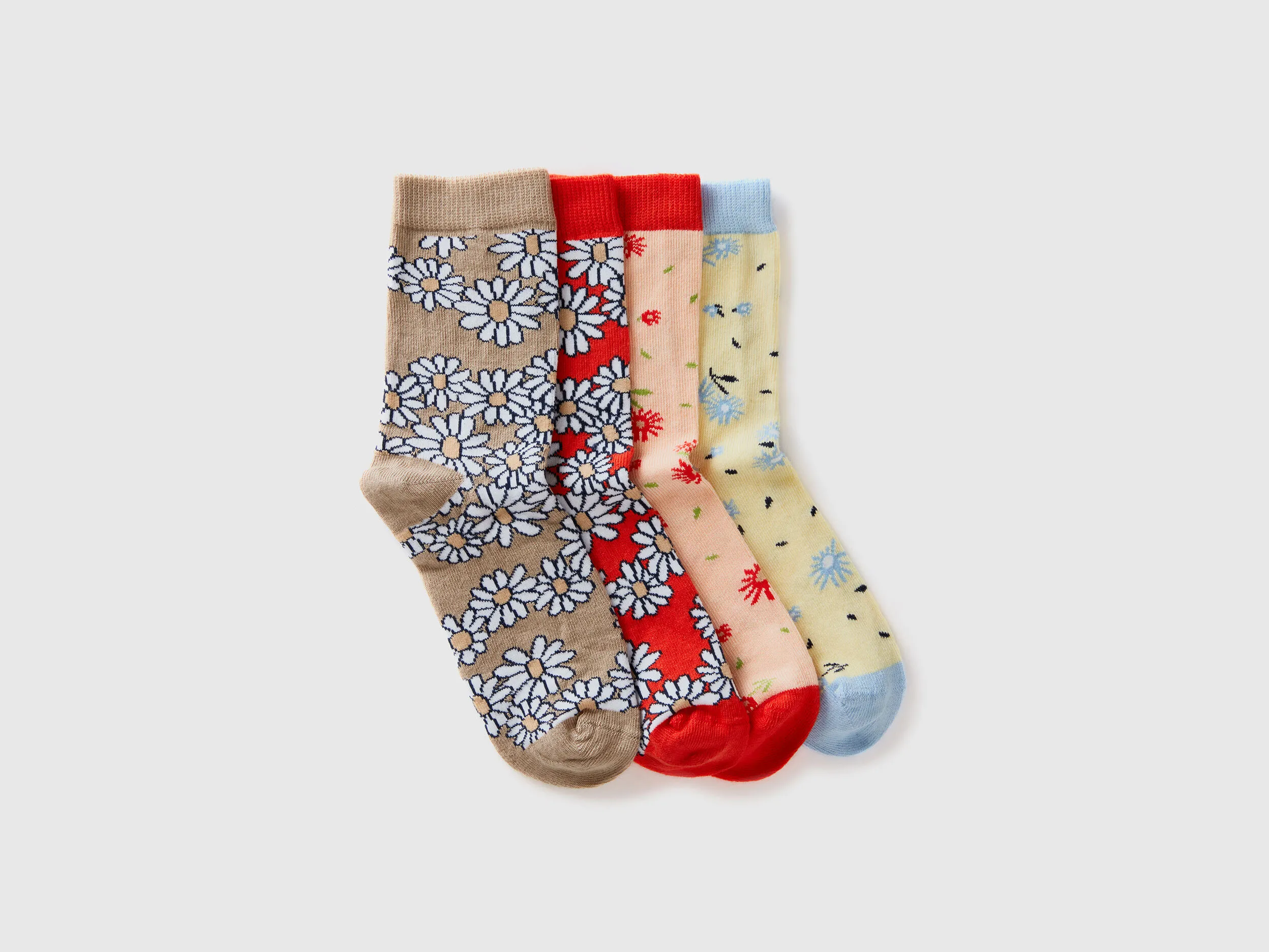 Pack de calcetines de jacquard de flores