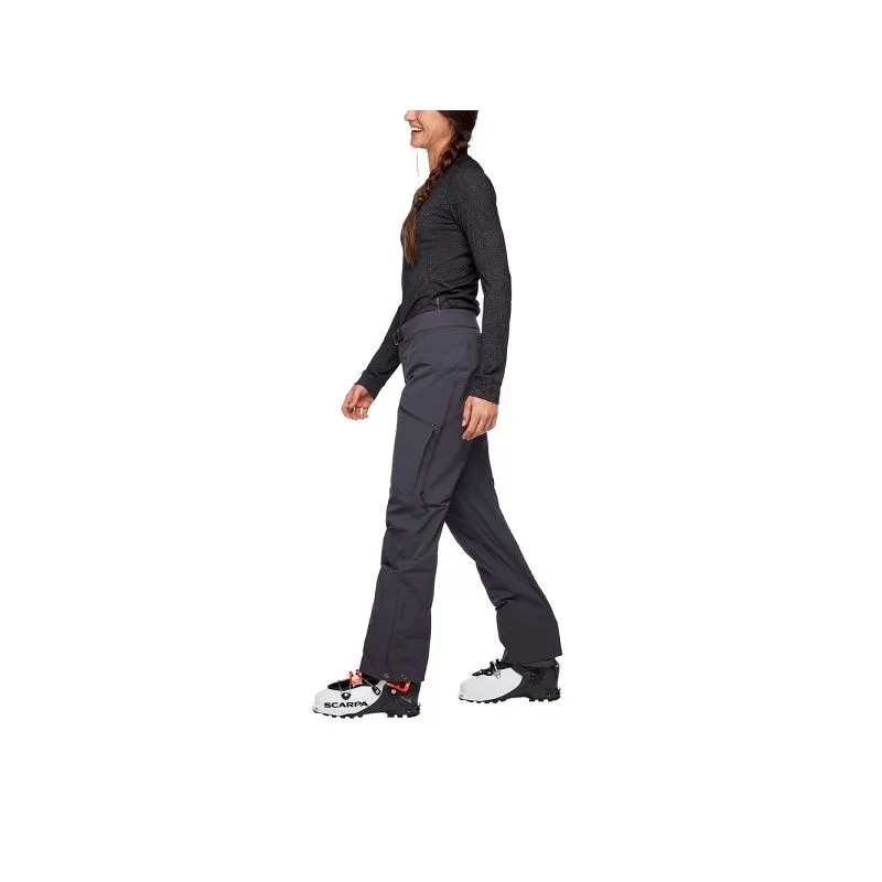 Pantalones esquí mujer Black Diamond DAWN PATROL HYBRID (Carbon)
