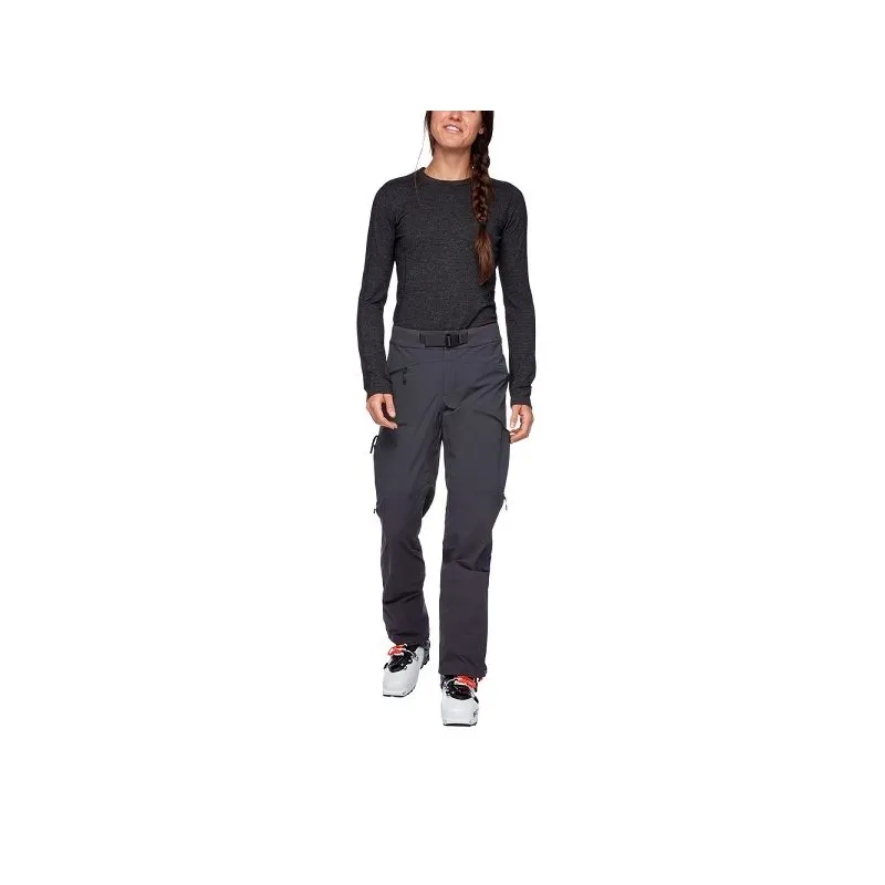 Pantalones esquí mujer Black Diamond DAWN PATROL HYBRID (Carbon)