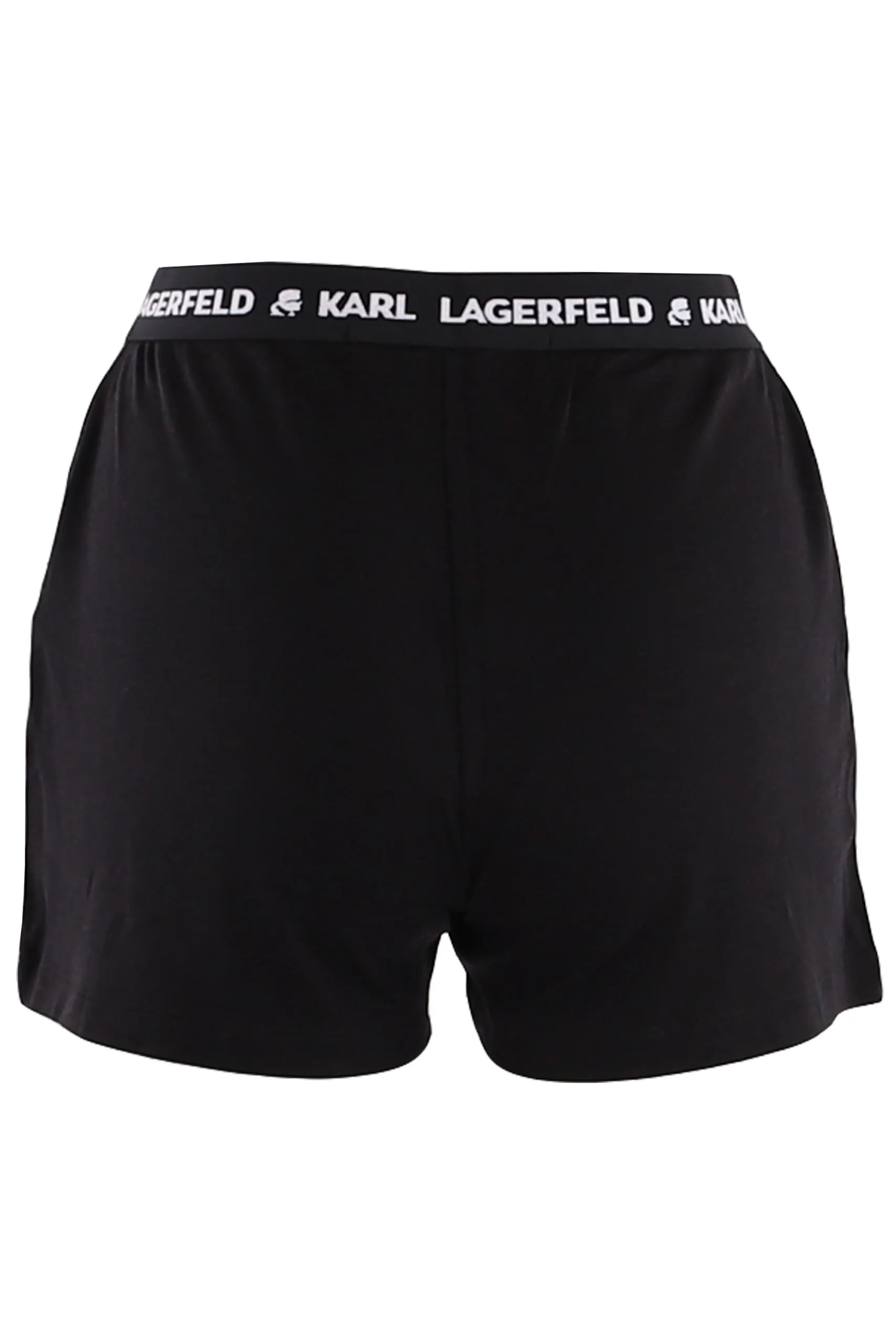 Pantalón corto negro con logotipo