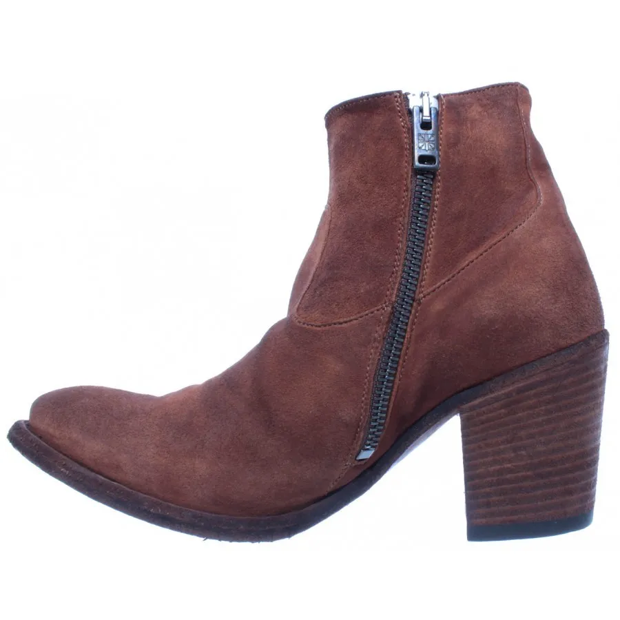 PANTANETTI Zapatos Mujer Botas 12340D Spaniel Ramato Gamuza Marron Nuevos