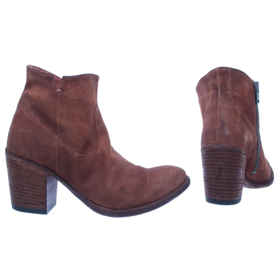 PANTANETTI Zapatos Mujer Botas 12340D Spaniel Ramato Gamuza Marron Nuevos