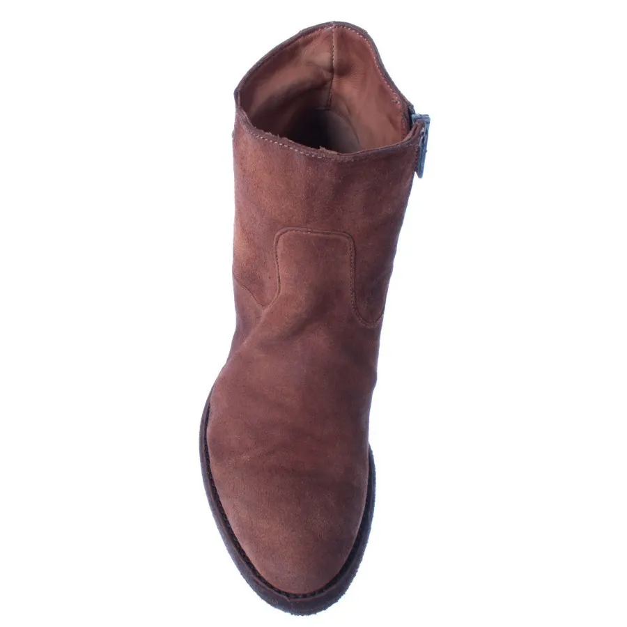 PANTANETTI Zapatos Mujer Botas 12340D Spaniel Ramato Gamuza Marron Nuevos
