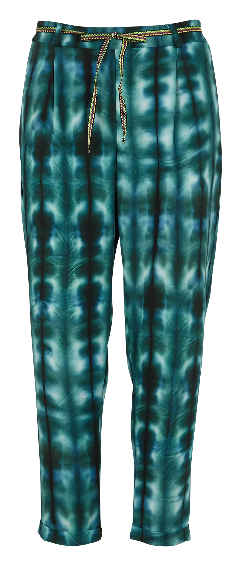 PLEASE Pantalón tobillero en azul
