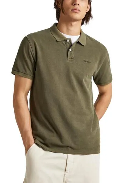 Polo Pepe Jeans New Oliver Verde Para Hombre