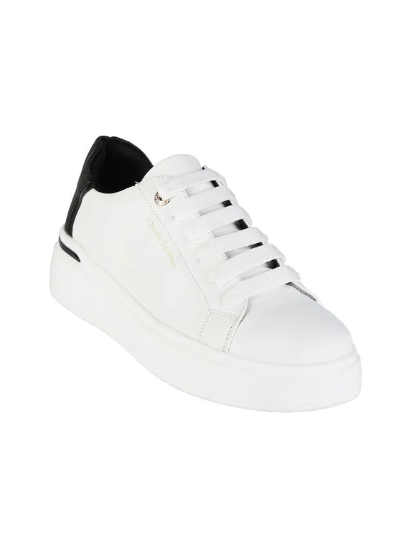 Queen Helena Zapatillas de mujer con cordones y suela alta.