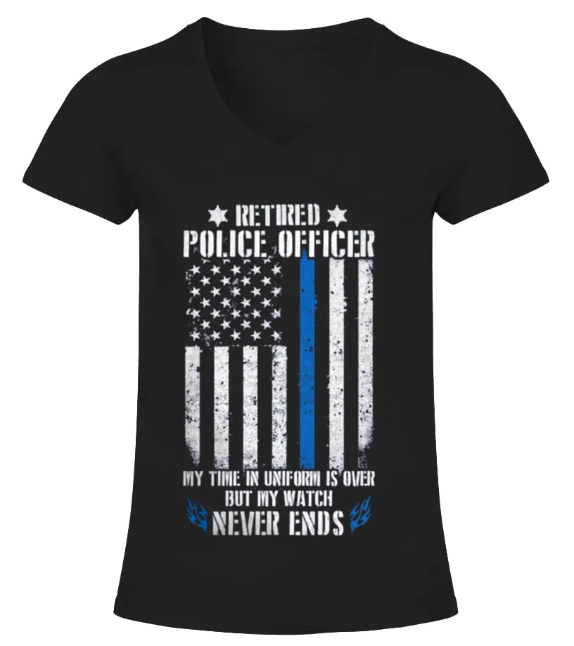 RETIRED POLICE OFFICER  Camiseta cuello pico Mujer