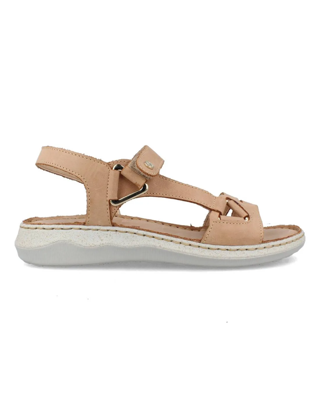 RIPOSELLA  SANDALIA TIRAS VELCRO TAUPE
