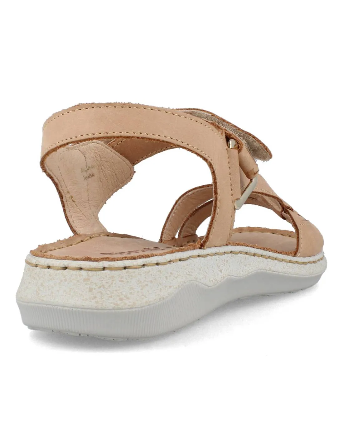 RIPOSELLA  SANDALIA TIRAS VELCRO TAUPE