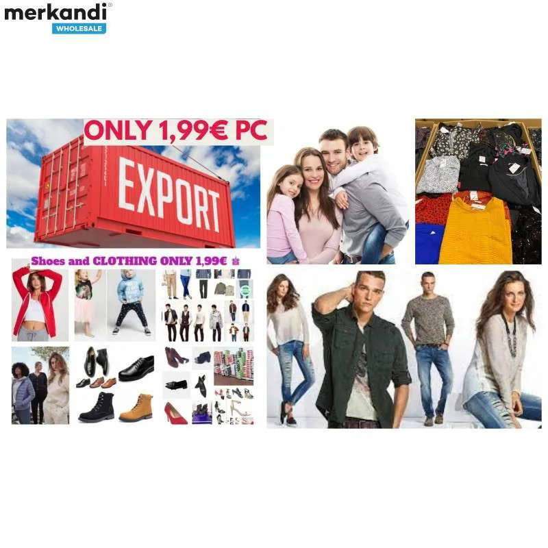 ROPA Y CALZADO PARA EXPORTACIóN EN CONTENEDOR  LOTE AITANA  ROPA Y CALZADO NUEVO PARA TODAS LAS EDADES