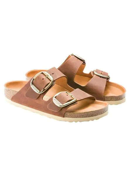 Sandalias para mujer Birkenstock big buckle marrón 