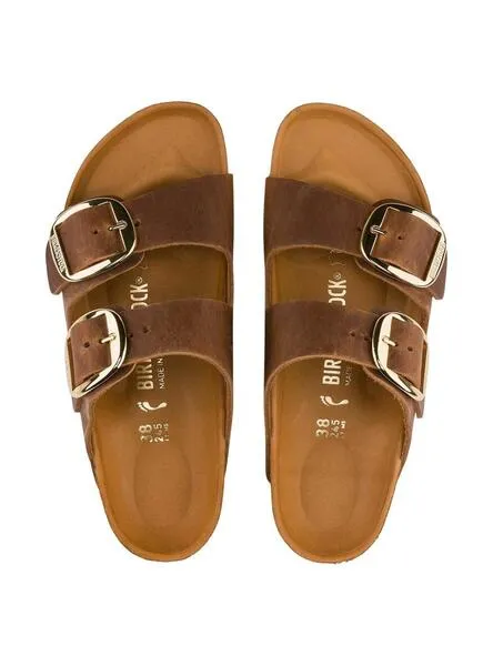 Sandalias para mujer Birkenstock big buckle marrón 