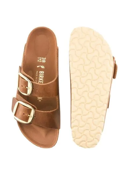 Sandalias para mujer Birkenstock big buckle marrón 