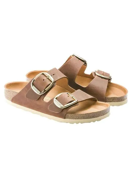 Sandalias para mujer Birkenstock big buckle marrón 