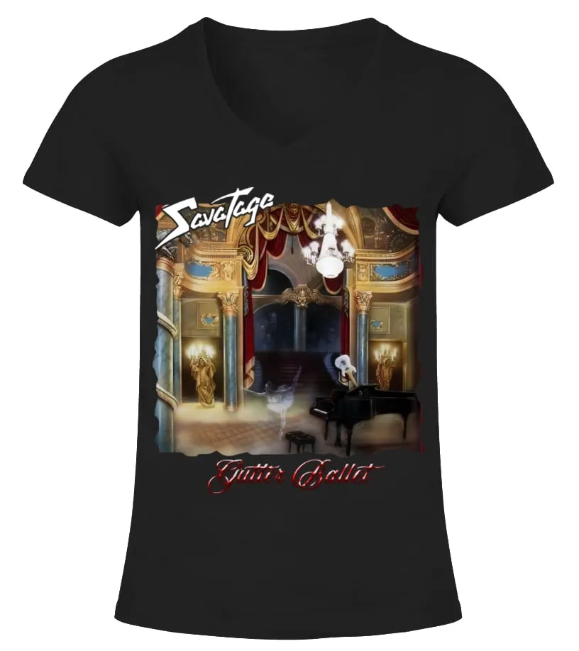Savatage BK (9) Camiseta cuello pico Mujer