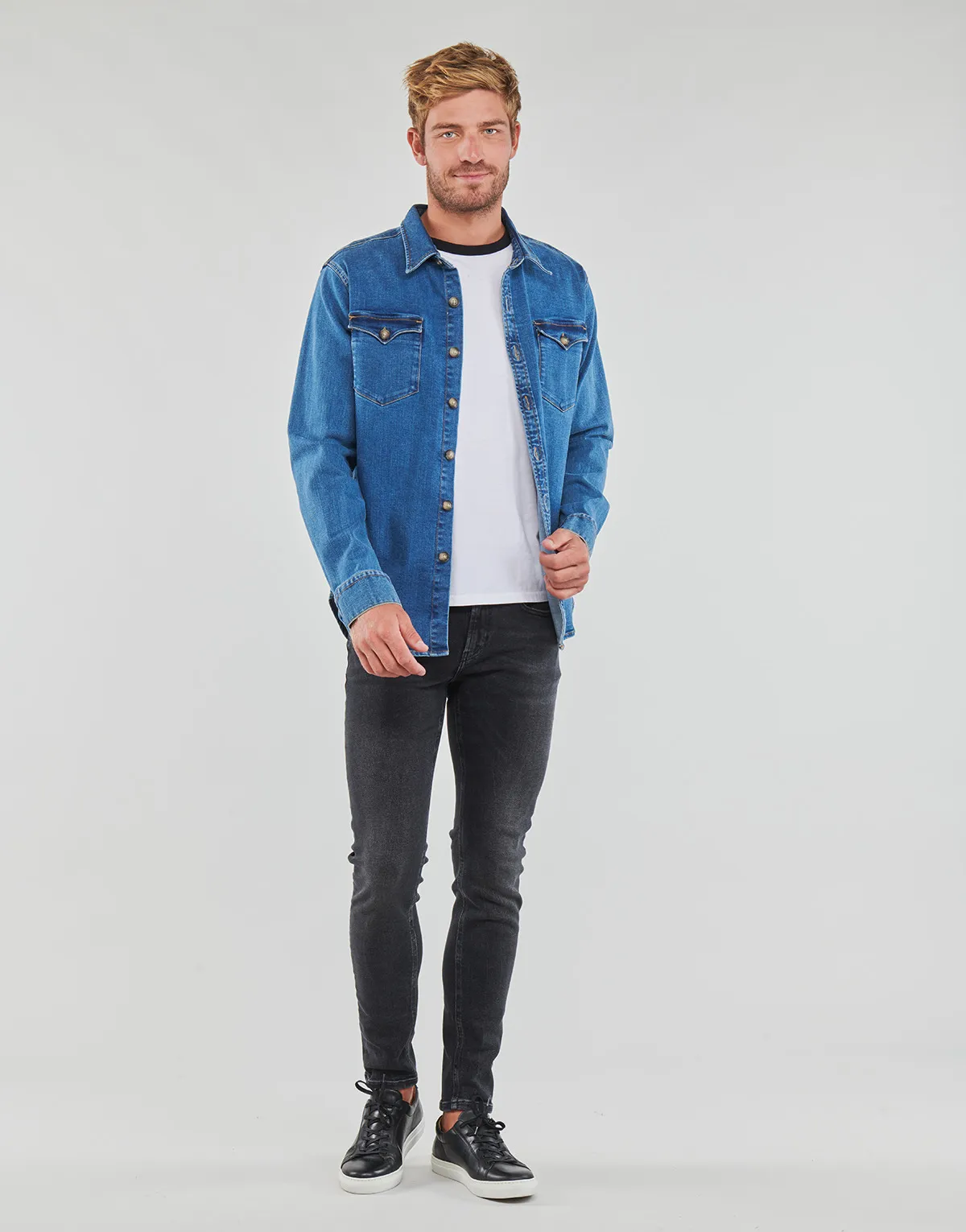 SKIM SKINNY JEANS CARBON