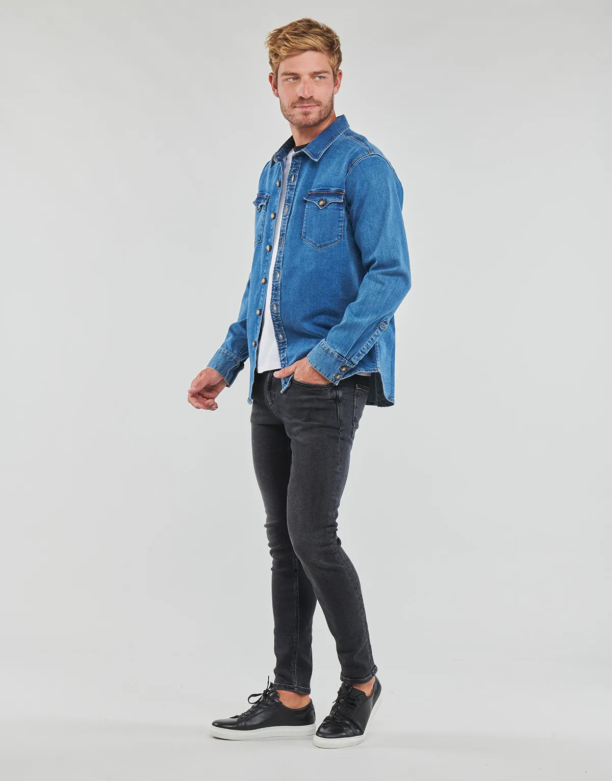 SKIM SKINNY JEANS CARBON