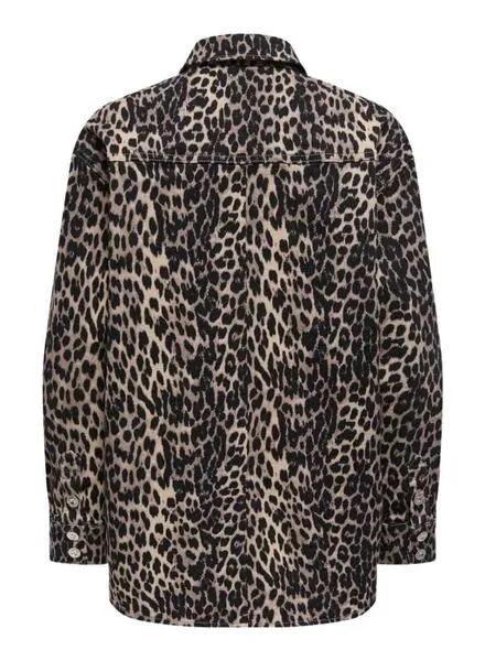 Sobrecamisa Only Anlie leopardo para mujer